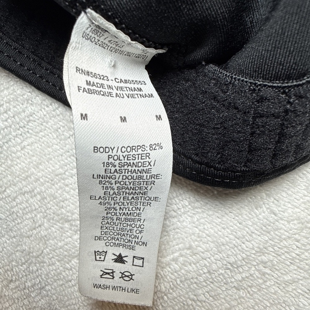 Nike Swoosh Sports Bra Women's M Black Racerback Unlined Dri-Fit - Picture 3 of 5